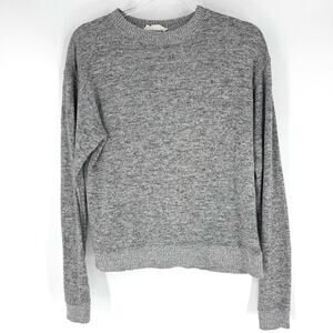 Double Zero Cozy Gray Knit Sweater Size Large